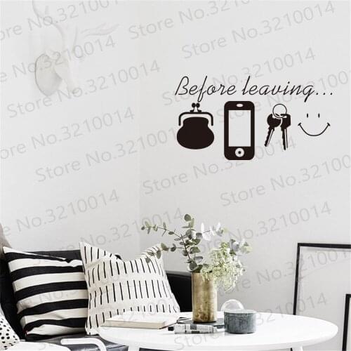 Spanish Quotes Wall Sticker For Living Room Door Daily Before Leaving Reminder Home Decor Vinyl Wall Decals Mural RU276