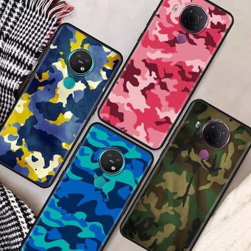 Camouflage Camo military Luxury Phone Case for Nokia 5.4 7.2 3.4 5.3 2.3 3.2 8.3 5G 2.4 2.2 4.2 1.3 1.4 C20 G20 X20 Cover Coque