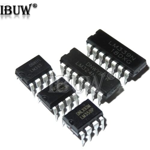 20PCS UA741 LM324 LM393 LM339 NE555 LM358 DIP LM358N LM324N LM339N LM393N NE555P UA741CN Amplifier Circuit new
