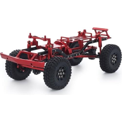 Alloy Wheel Hex Skid Plate Axle Housing Steering Link Chassis Kit Set for 1/24 RC Crawler Axial SCX24 90081 C10 Upgrade Parts