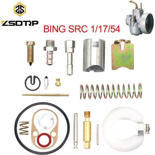 ZSDTRP Carburetor Repair Kit For BING SRC 1/17/54 Zundapp Hercules Kreidler Puch 17mm CARB Spare Parts For BING Repair Kit