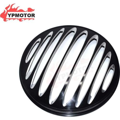 7" CNC Edge Cut Headlight Headlamp Cover For Harley Road King Electra Glide Dyna Super Wide Glide FXDWG Low Rider Fat Street Bob