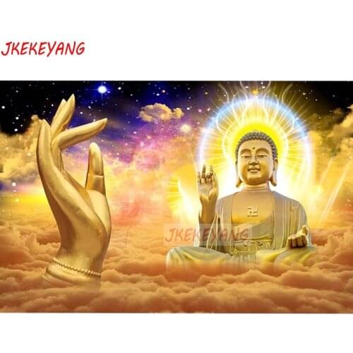Wall Art Pictures 5D Diy diamond painting Buddha Diamond Mosaic sale Rhinestone Embroidery cross stitch Y3422