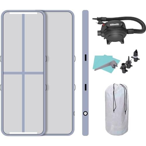 Customizable Logo Size And Color Air Track Mini Gray Air Tumble Track Floor Inflatable Gymnastics Mats For Water Yoga