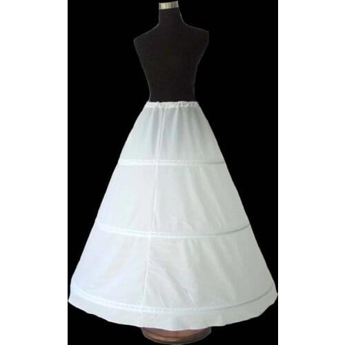 Underskirt/Petticoat/Crinoline for Ball Gown Dress with Train 3 Hoop