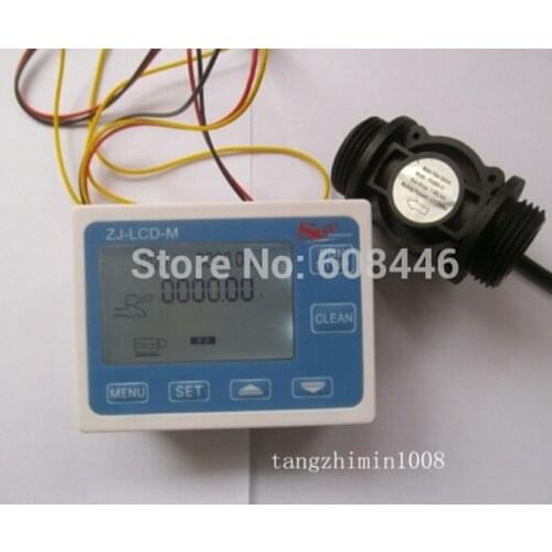 NEW G1" Flow Water Sensor Meter+Digital LCD Display control