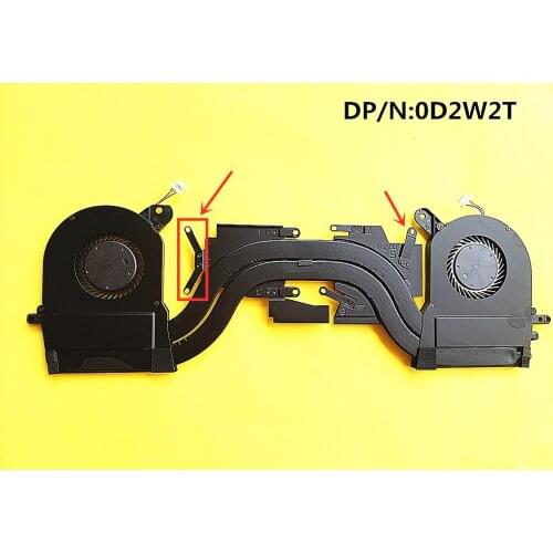New Original Laptop/Notebook CPU cooling Radiator heatsink&Fan for Dell Alien 13 M13 M13X R1 R2 PG56 FGJ7 AT1FU001FC0 0D2W2T