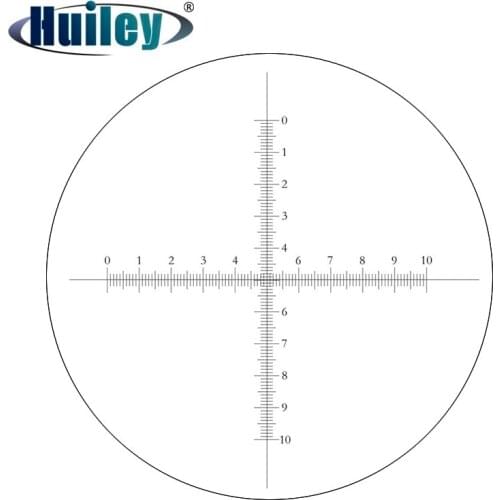 DIV=0.1 mm Microscope Eyepiece Micrometer for Stage Micrometer Calibration Graticule Cross Ruler 10x10 Scale Slide
