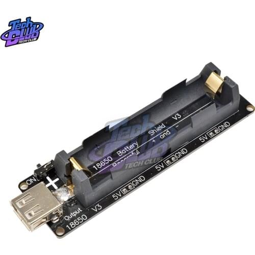 18650 Lithium Battery Expansion Board Holder Box Micro USB Type-A USB Output for WEMOS ESP32 Board for Arduino Diy Power Bank