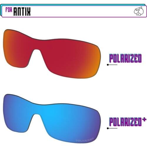 EZReplace Polarized Replacement Lenses for - Oakley Antix Sunglasses - Blue P Plus-Red P