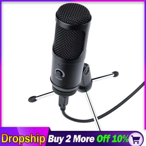 Professional Microphone USB Condenser Microphones for Laptop Mac Computer Recording Studio Streaming Gaming Karaoke Videos PC
