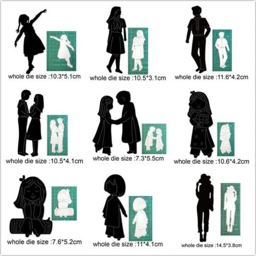Craft dies Metal cutting dies cut die little girl boy decoration Scrapbooking dies paper crafts knife mould blade punch stencils