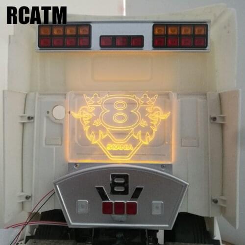 The Rear Plate Signal Lamp for 1/14 Tamiya RC Truck Car SCANIA R730 R470 R620 56323