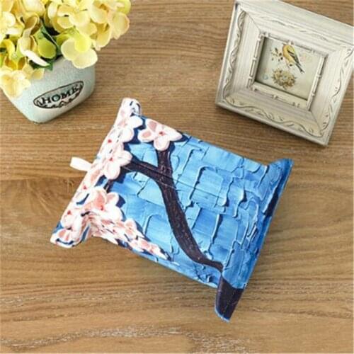 Cloth Car Seat Back Hanging Storage Tissue Case Box Container Towel Napkin Papers Bag Holder Box Case
