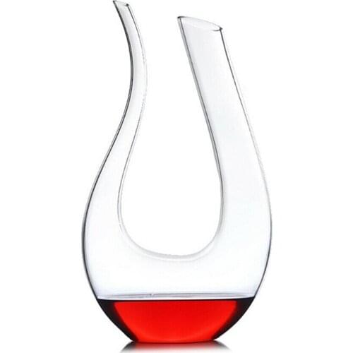 U-shaped Decanter Lead-free Crystal Glass Decanter Wine Wine Wine Champagne Bottle Pourer