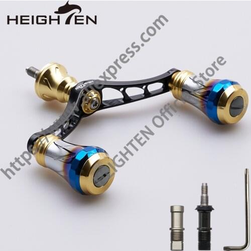 HEIGHTEN 80mm Bait Reel Handle 70 Aviation Aluminum for Shimano Daiwa Abu Garcia for Common Bait Reel Aurora Series Fishing Reel