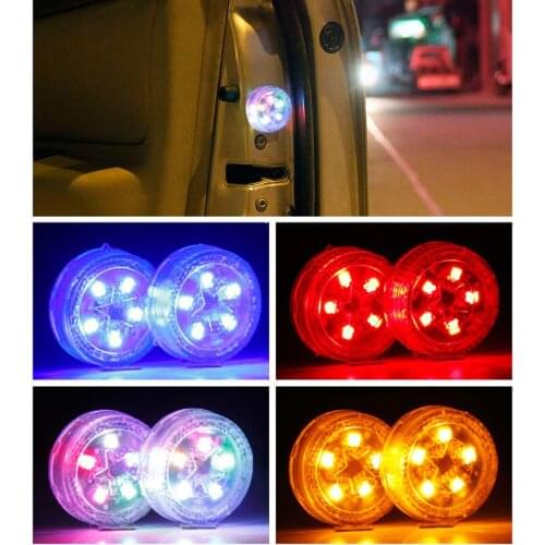 Universal LED Magnetic Car Opening Door Warning Light LED Strobe Flashing Alarm Lights Anti Rear-end Collision Safety Lamps