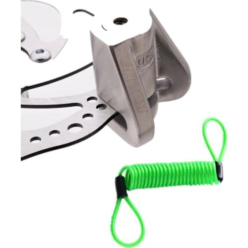 Free delivery Anti-theft Motorcycle Wheel Disc Brake Lock Security Disc Lock Bicycle Bike Lock with 2 Keys lock+Reminder rope