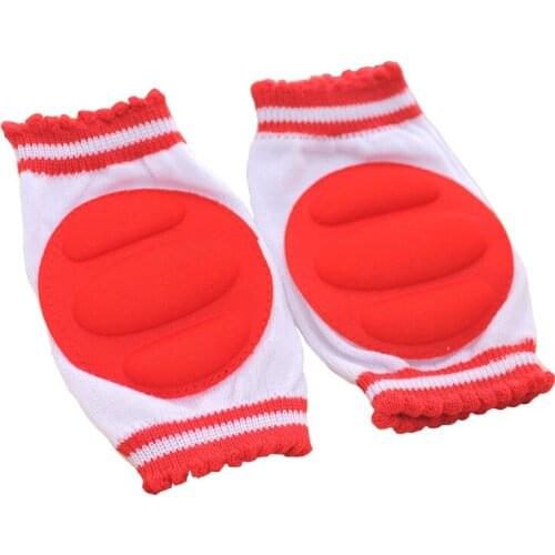 Fashion 1Pair Baby Kneepad Protect Children Cute Red Knee Pads High Quality Cozy Breathable Child Learn To Walk Best Protection