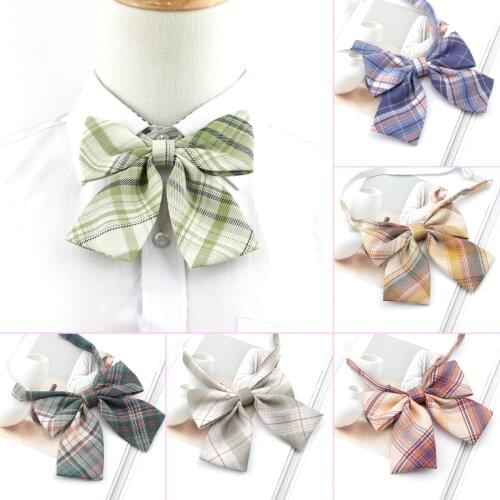 Hot Sale Cute Chic College Striped Ladies Bowtie Women School Girl Student Uniform Formal Suit Accessories Cravat Butterfly Knot