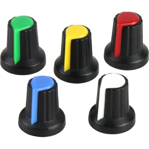 100PCS WH148 potentiometer knob cap Yellow Orange Blue White Red 15X17mm AG2 knob