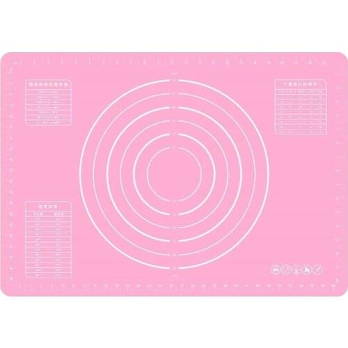 65*45/70*50 CM Silicone Baking Mat Non-stick Baking Reusable Silicone Baking Mat Pink Blue Green Mat With Measurements