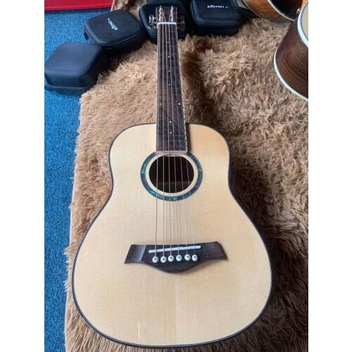 Full solid wood acoustic guitar 30 inch matte finish 6 string folk guitar western guitar