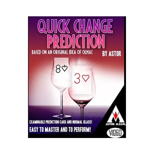 Quick Change Prediction by Astor Mind Magic Tricks props Close Up Magic Comedy Illusions Mentalism card magie gimmicks