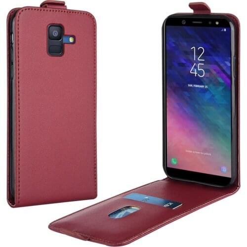 Flip Case for Samsung Galaxy A6 2018 A600 A600F SM-A600FN 5.6'' Leather Case for Samsung A6 A600F A62018 Phone Case