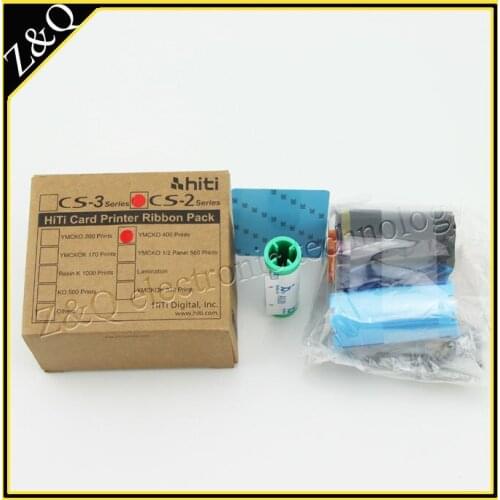 Hiti CS-220E or CS220e printer YMCKO Color Ribbon can print transparent card