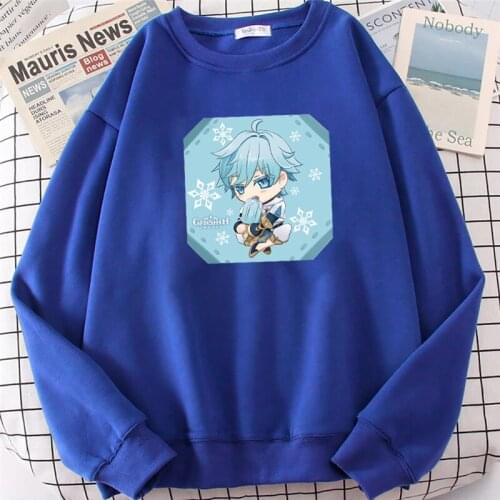 Genshin Impact Hot Game Hoodies Female Kawaii Liyue Chongyun Graphic Hip Hop Sweatshirts Fashion Cartoon Long Sleeve Ropa Mujer