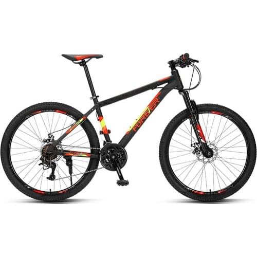 Aluminum Alloy Mountain Bike 24 Speed 26 Inch With Front And Rear Double Disc Brakes