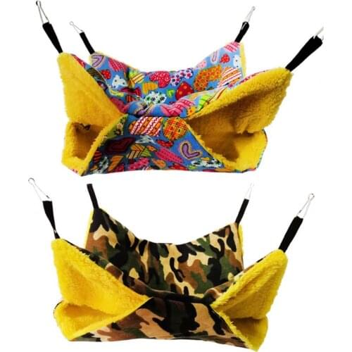 Pet Cage Sugar Glider Hammock Guinea Pig Warm Bed Nest Hamster Rat Playing Toy