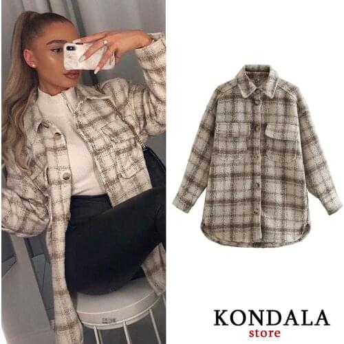 Женские осенние куртки KONDALA China At AliExpress