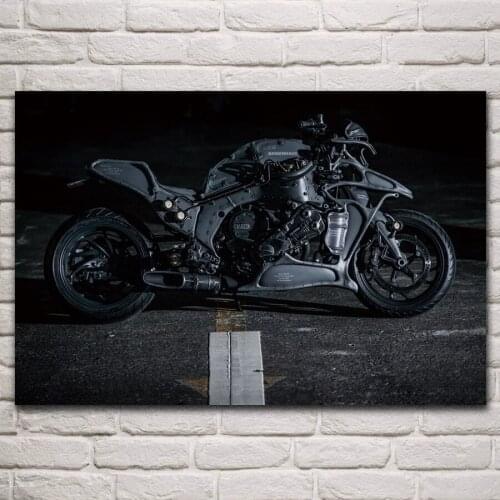 Cool bike juggernaut k1600 dock motorcycle living room decor home art decoration wood frame fabric poster KM592