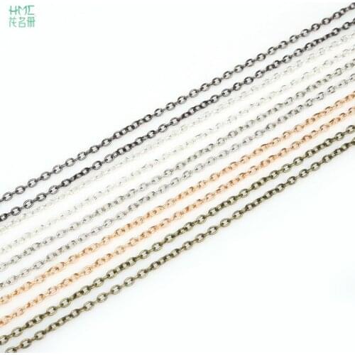 10 Meter Metal Iron Chains Plated Silver Jeweley Findings For Chains Jewelry Making Necklace Bracelet Material DIY Accessories