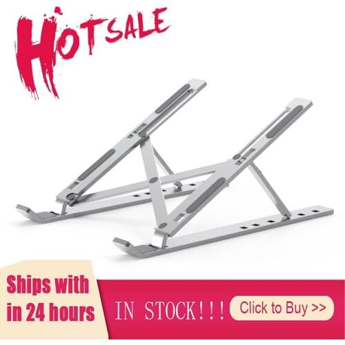 Portable Laptop Stand Aluminium Foldable Notebook Support Laptop Base Macbook Pro Holder Adjustable Bracket Computer Accessories