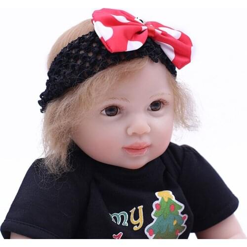 48cm Cloth Body Lifelike Toddler Baby Girl with Lovely Skirt and Green Plush Toy Silicone Reborn Baby Dolls Kids Gifts