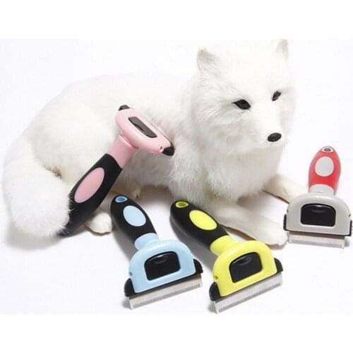 Pet Dog Hair Removal Brush Puppy Hair Shedding Trimmer Comb Durable Practical Dog Cleaning Accessories
