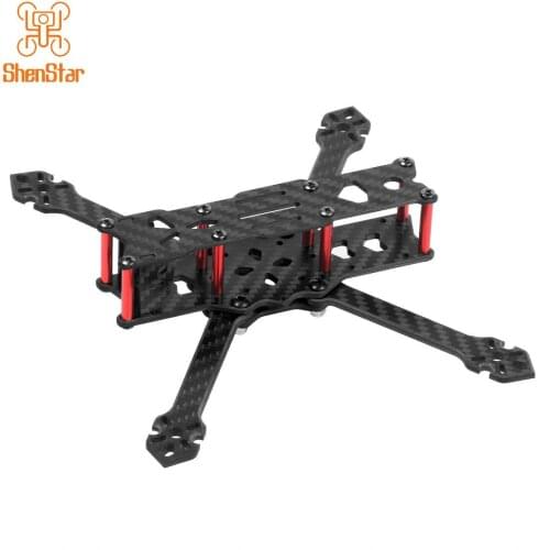 ShenStar F4 X1 175mm Wheelbase Carbon Fber Frame Kit with 3.5mm Thickness Arm Support 4inch Propeller for RC FPV Racing Drone