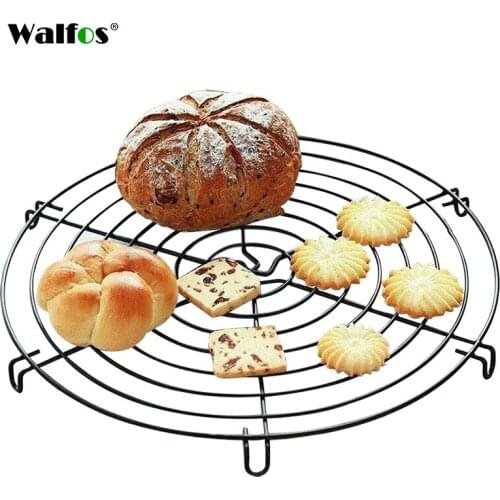 WALFOS Stainless Steel Nonstick Cooling Rack Cooling Grid Baking Tray For Biscuit/Cookie/Pie/Bread/Cake Baking Rack Hot Sale