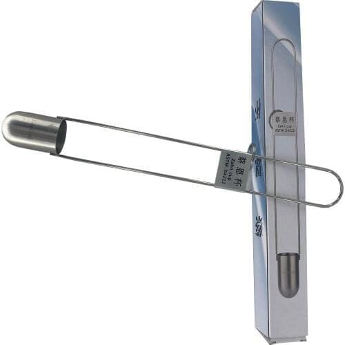 Zahn Cup Viscosity Cup #5 Dip Type 44ml Stainless Steel Viscometer Flow Cup for Paint Finishes Oil