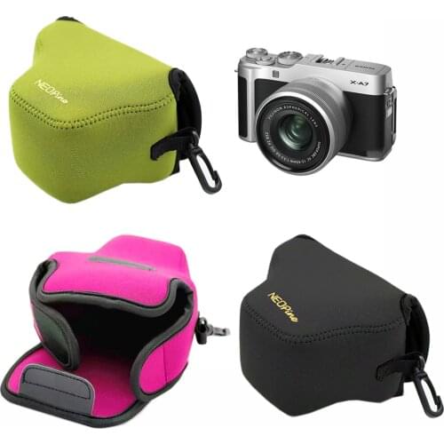 Portable Neoprene Soft Camera Bag For Fujifilm Fuji X-A1 XA2 XA3 X-A10 X-M1 XA5 X-A7 XA20 Camera Protective Case Cover Pouch