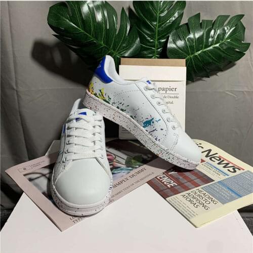 Graffiti Sport Shoes Woman Low Top Sneakers Women 2020 Big Size Breathable Running Shoes Lace Up Womens Tennis Scarpe Donna U5