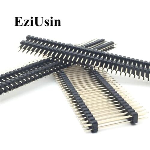 2.0mm 2.0 Double plastic Double Row Male 40P PCB Board Pin Header Connector Pinheader 2*40p Long 20mm For Arduino