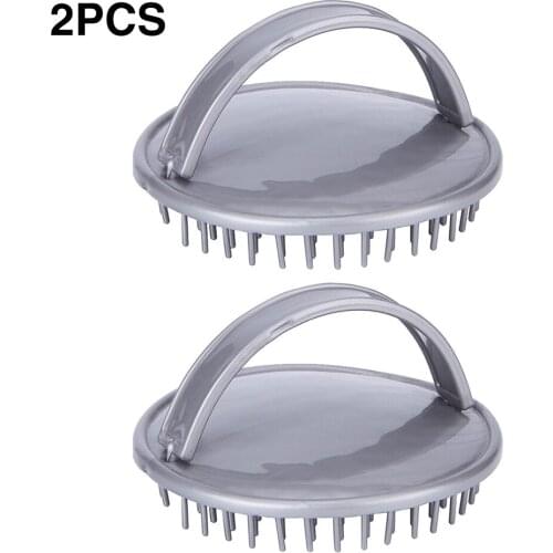 2pcs Scalp Brush Bathroom Home Portable PP Spa Multifunctional Shower Dandruff Remover Shampoo Massager Hair Washing Mini Soft