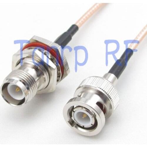 20inch BNC male plug to RP TNC female jack RF adapter connector 50CM Pigtail coaxial jumper cable RG316 extension cord