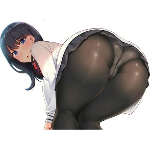 13cm x10cm 3D Car Sticker Sexy beautys Cartoon Funny Bosshi Original Character Anime Vinyl Sticker for Car Window Wiper Decals