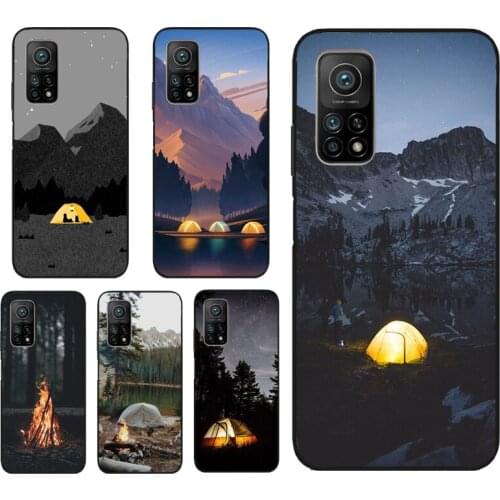 Camping Nature Mountain Phone Case For Xiaomi Mi 10T Pro 11 Lite Ultra Mi A3 Note 10 POCO X3 M3 Pro F1 F2 F3 Cover