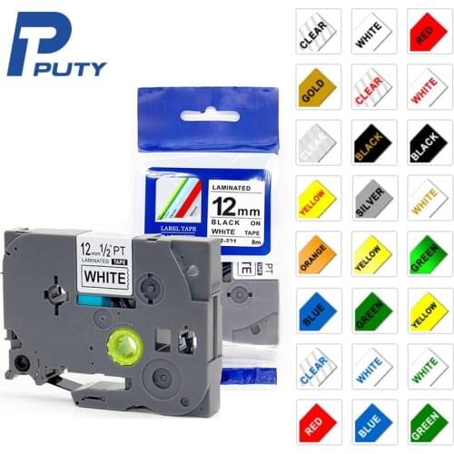 TZ-231 TZ231 tze231 TZe Label Tape 6/9/12mm Laminated Cassettes tze-231 Compatible Brother Label Maker pth110 tz211 tze631 tz221